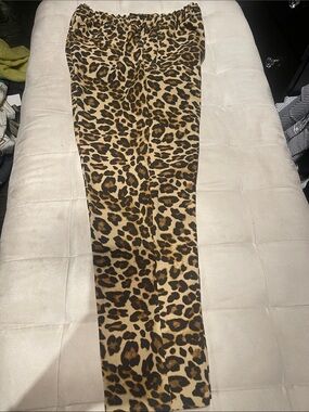 H&M Leopard Print women pants  - Tan and Brown Animal Print
